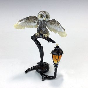 Owl Figurine by Oksana Puzhalova