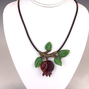Pomegranate Necklace by Oksana Puzhalova