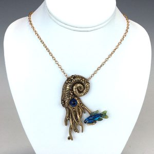 Squid Necklace by Oksana Puzhalova