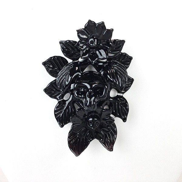Black Flower Pendant