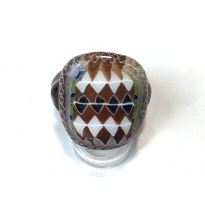 Ameythst Round Glass Ring by Ryoko Tsukurimi