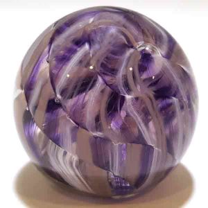 Rope Twist Paperweight in Amethyst by WheatonArts