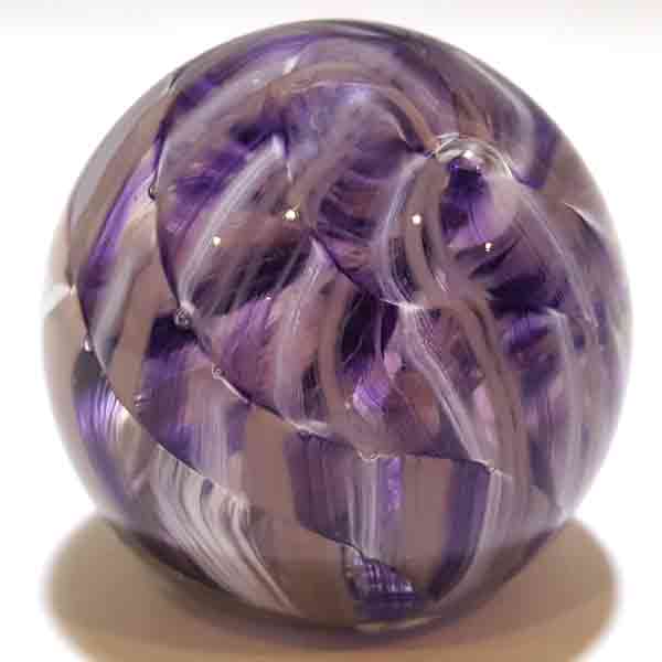 Rope Twist Paperweight in Amethyst by WheatonArts