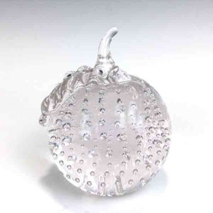 Clear Bubble Apple Paperweight by WheatonArts