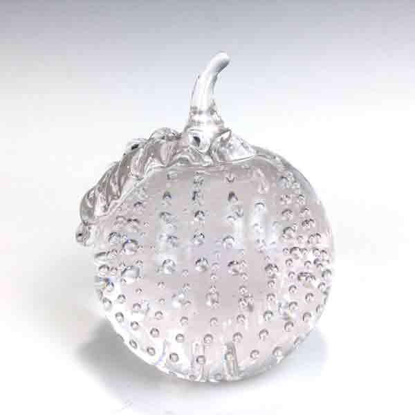 Clear Bubble Apple Paperweight by WheatonArts