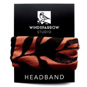 Cinnamon Orange Botanical Headband by Windsparrow