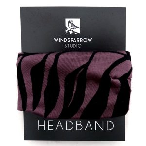 Dusty Plum Botanical Headband by Windsparrow