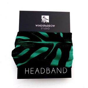 Monstera Tropical Botanical Headband byWindsparrow