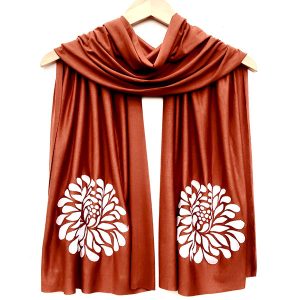 Chrysantheum Skinny Scarf by Windsparrow