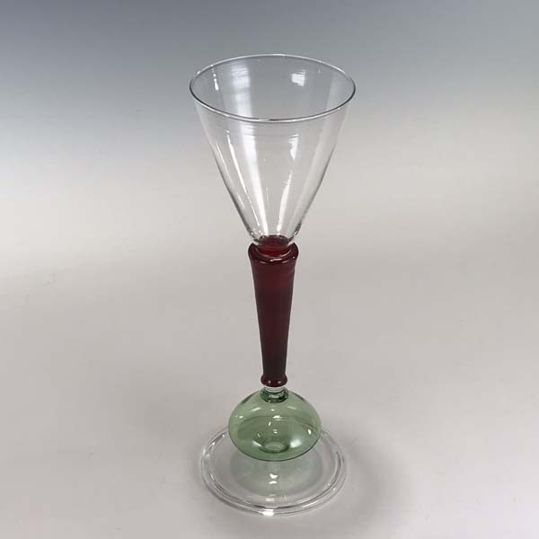 Emilio Santini Green, Red & Clear Goblet