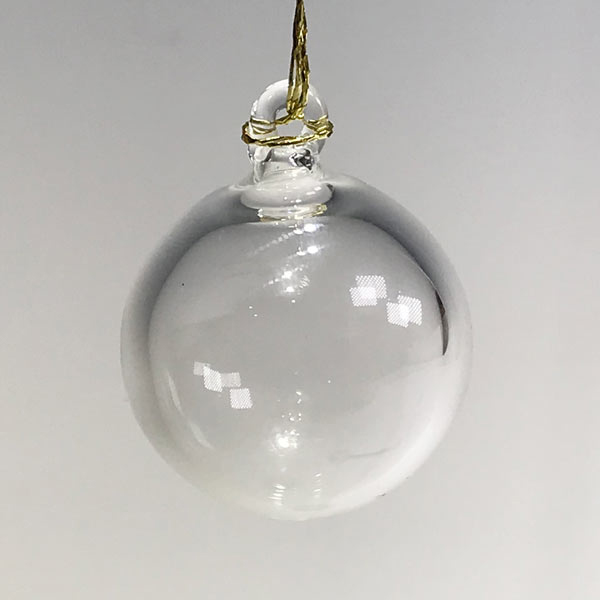 Flameworked Glass Ornament Bubble Blower Red