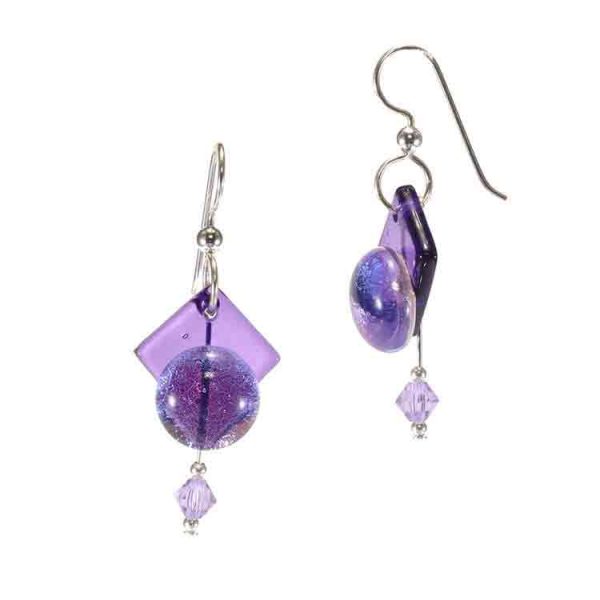 DeVeer Designs Fused Glass Earring MEG SP