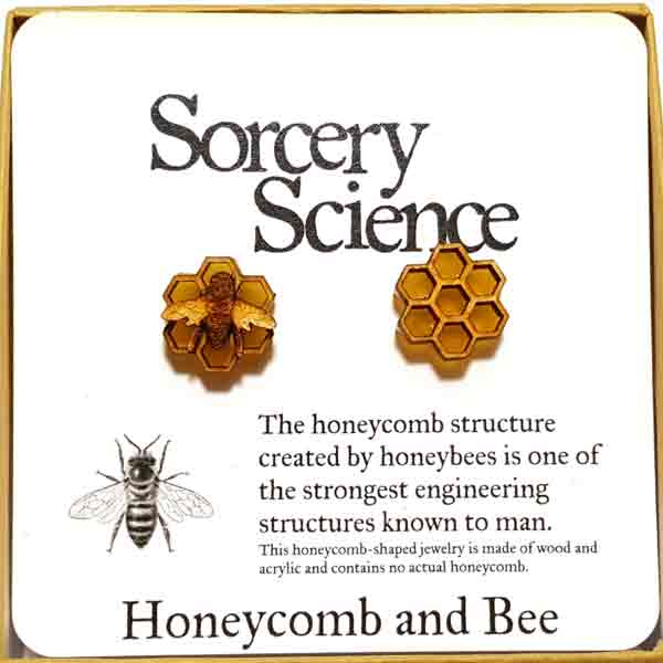 Honeycomb Cufflinks by Sorcery Science