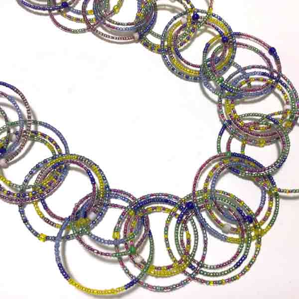 Orbits Necklace in Purple by Kim Erixon