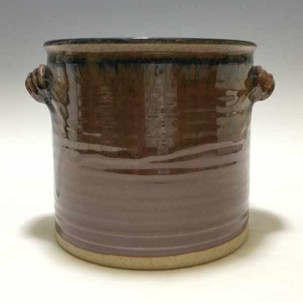 Amy Peseller Large Blue and Brown Crock