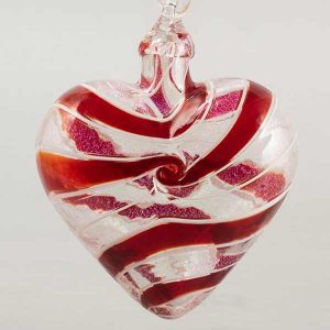 Glass Eye Studio Red Spin Heart