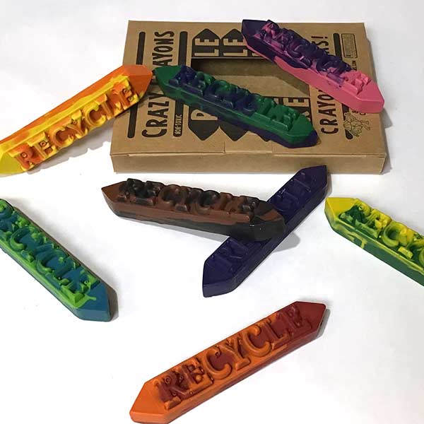 Crazy Crayons 2 Tone Recycle Sticks 8pack