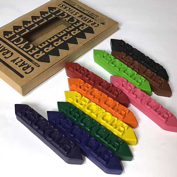 Crazy Crayons Recycle Sticks Solid 10 pack